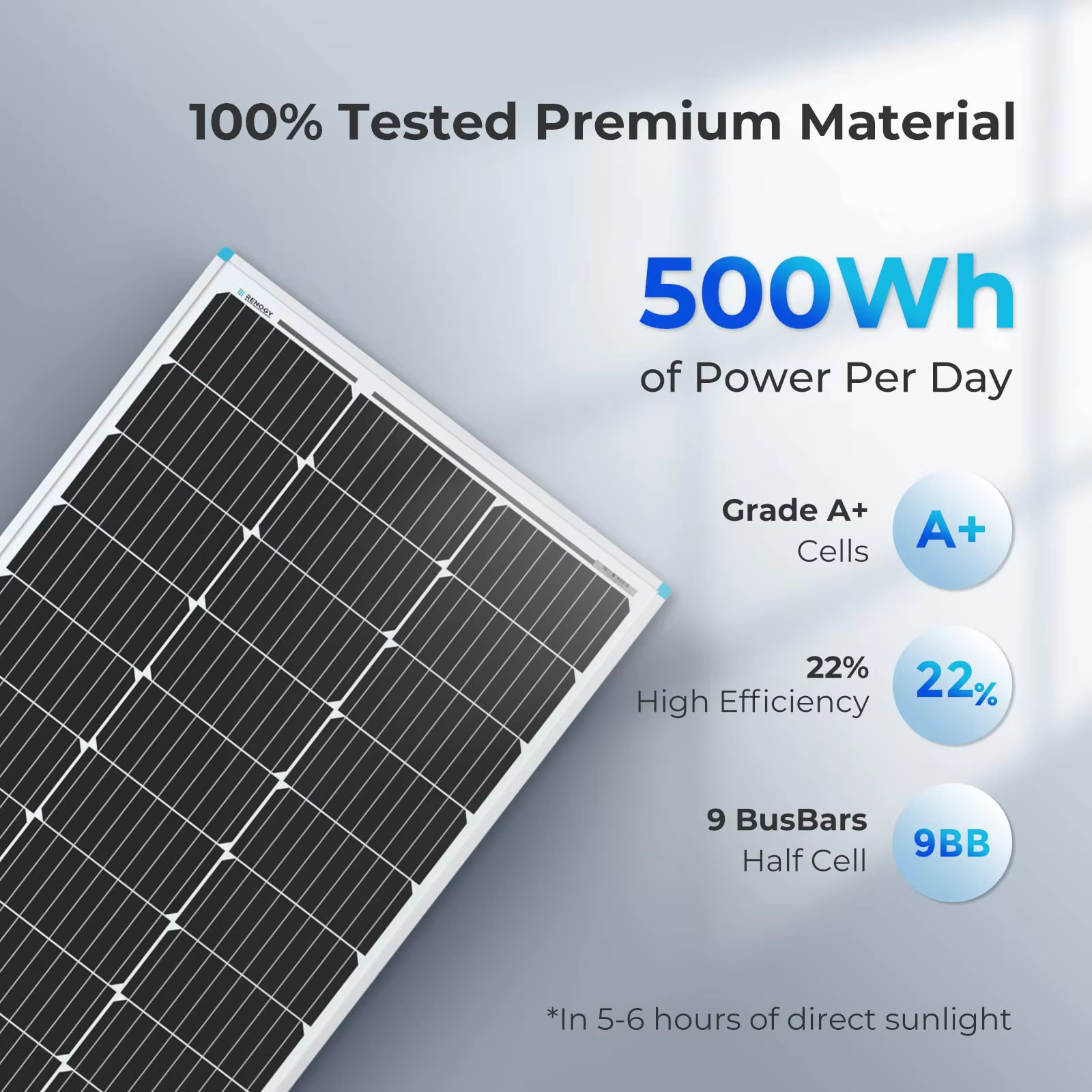 Avcon 550W Bifacial Balcony Solar Panel Topcon Module Solar System