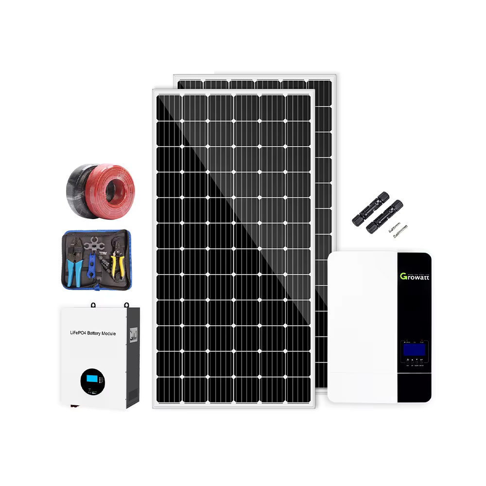 Avcon Home Solar System 5kw Off-Grid Solar System with 10kwh Wall-Mount Lithium Battery Lifepo4 Energy Storage