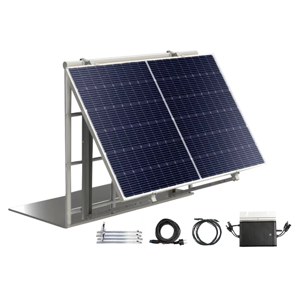 Avcon 800W Monocrystalline Balcony Solar System Complete Home Micro Inverter Kit Lithium for Balkonkraftwerk Solar Panel Set