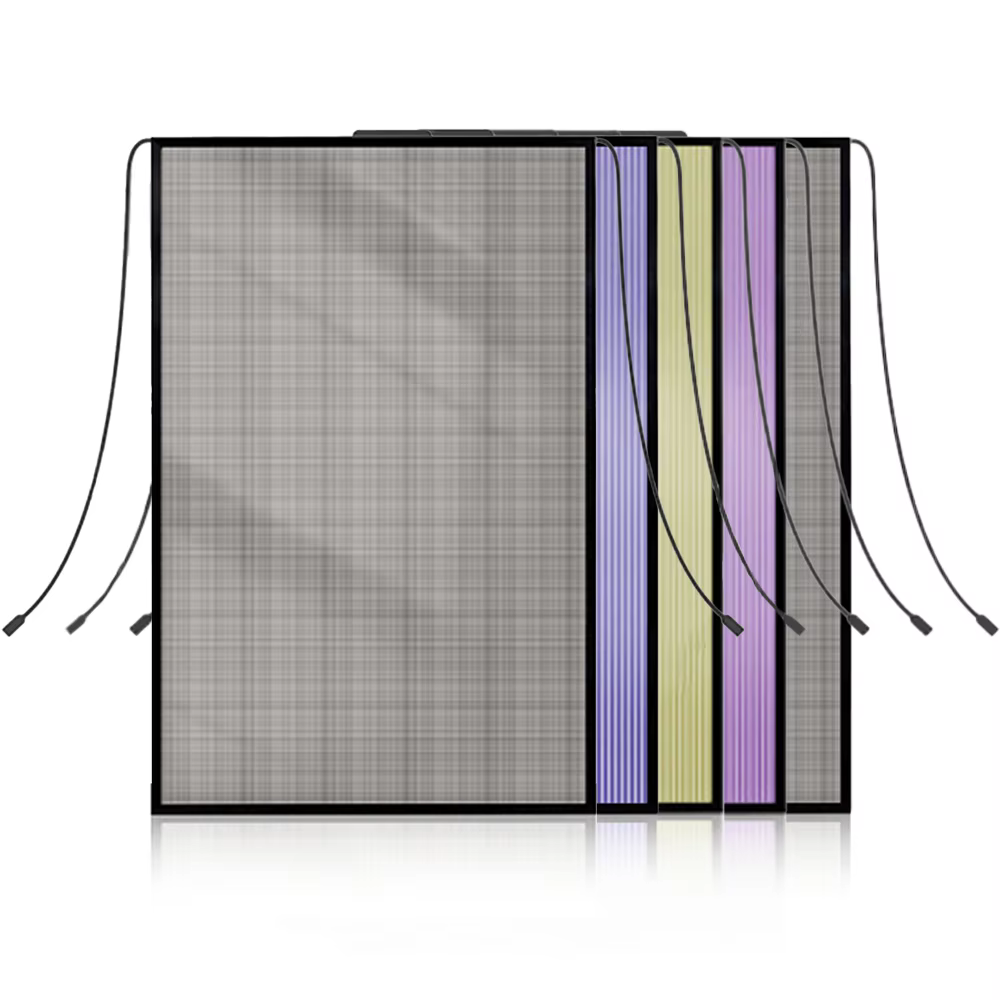 Huaping High Quality Custom BIPV Solar Panel N-Type New Topcon HJT Building Facades Sunrooms Curtain Walls with BIPV Glass