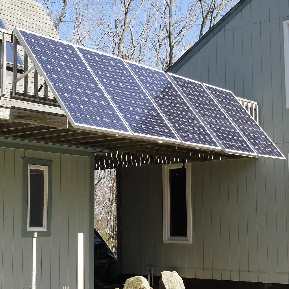 24 Hours Grid Solar Energy Storage System 15kwh Balcony Solar Panels 1200W Residential for Balkonkraftwerk with MPPT Controller