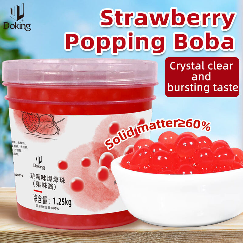 Strawberry Popping Boba factory