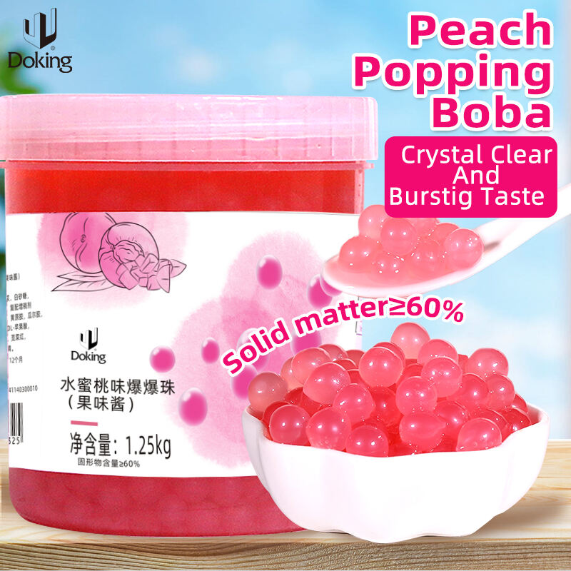 Peach Popping Boba