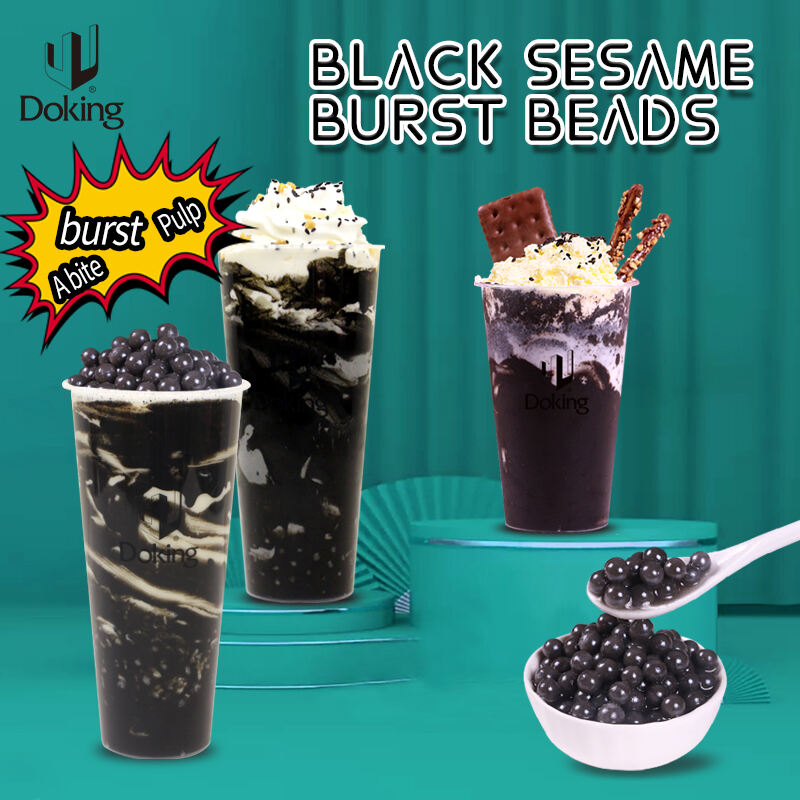 Black Seasame Popping Boba manufacture