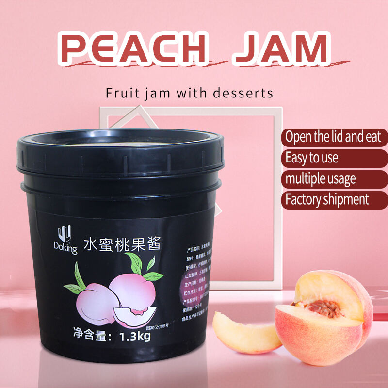 White Peach Jam details