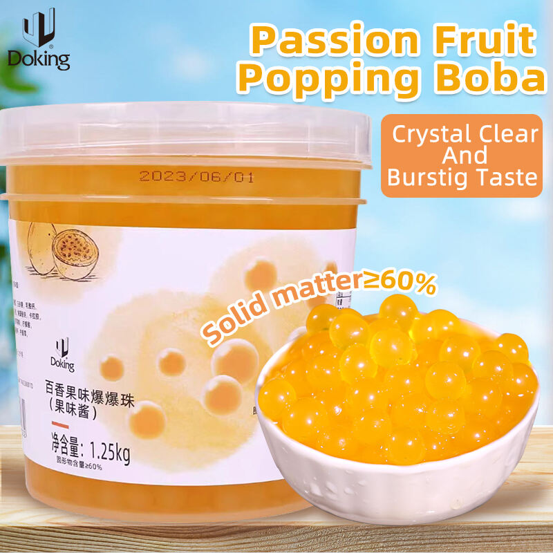 Passion Fruit Popping Boba manufacture