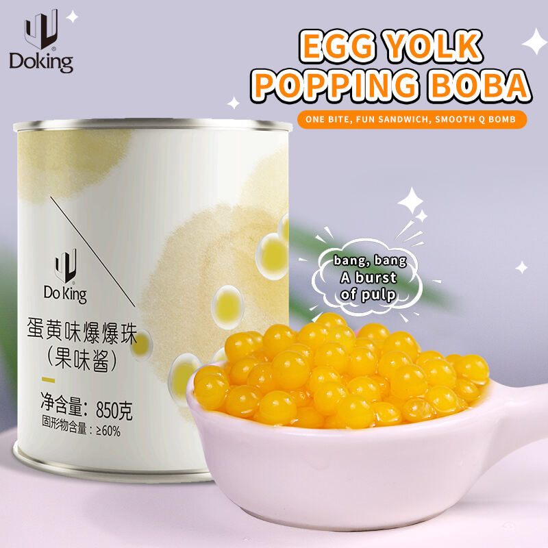 Egg Yolk Popping Boba