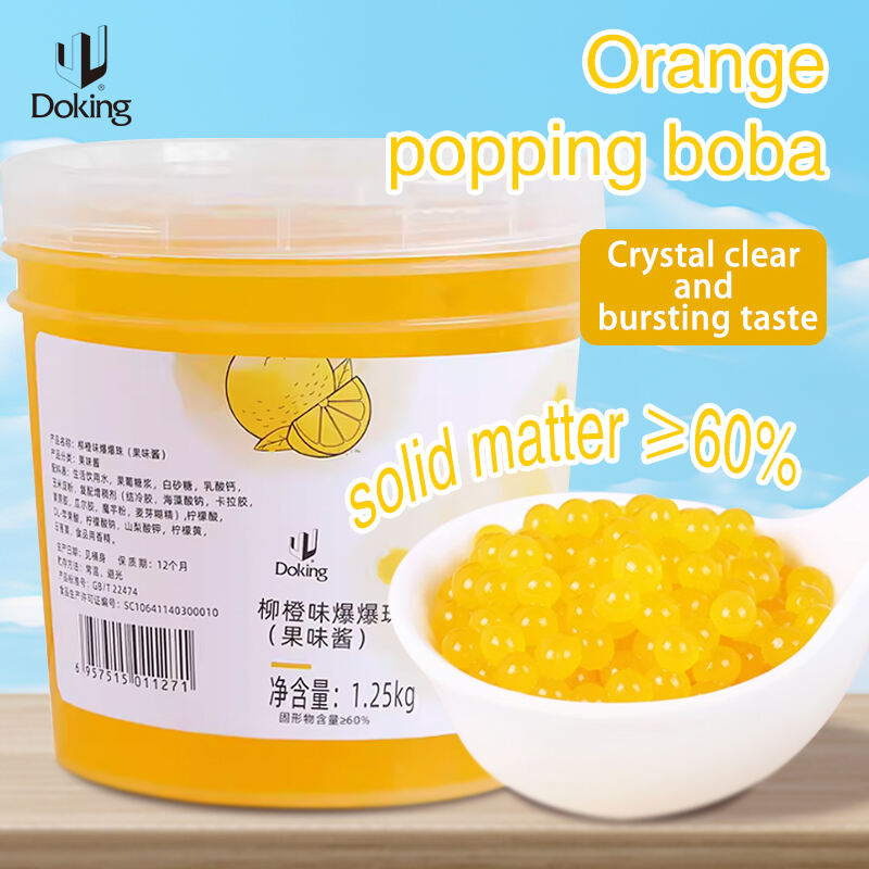 Orange Popping Boba supplier