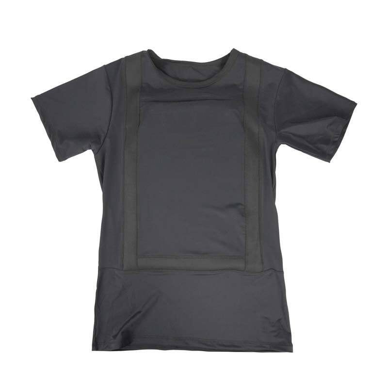 NIJ IIIA Short-sleeve Concealed Front and Back Protective T-shirt