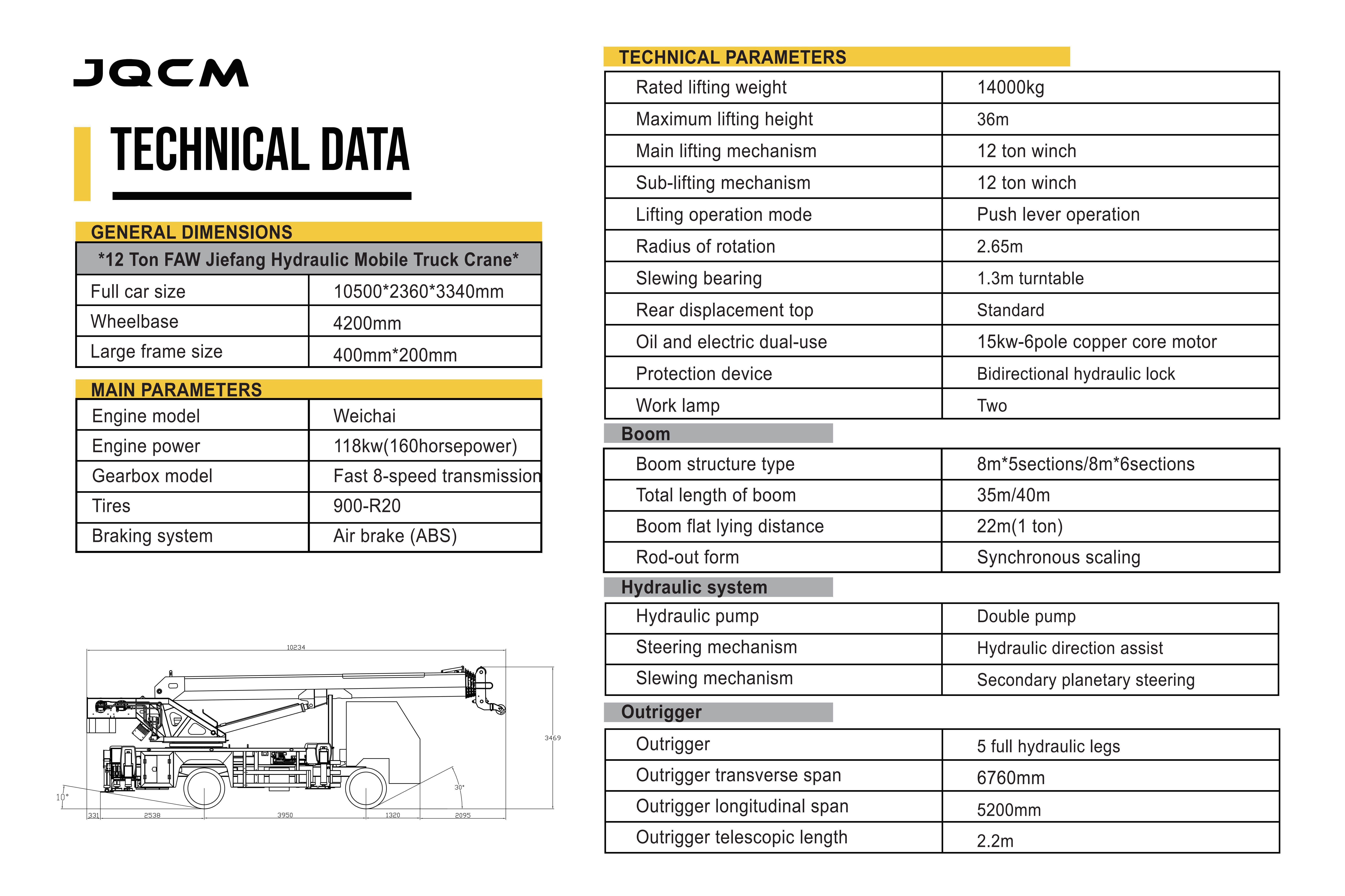 12Ton Truck Crane