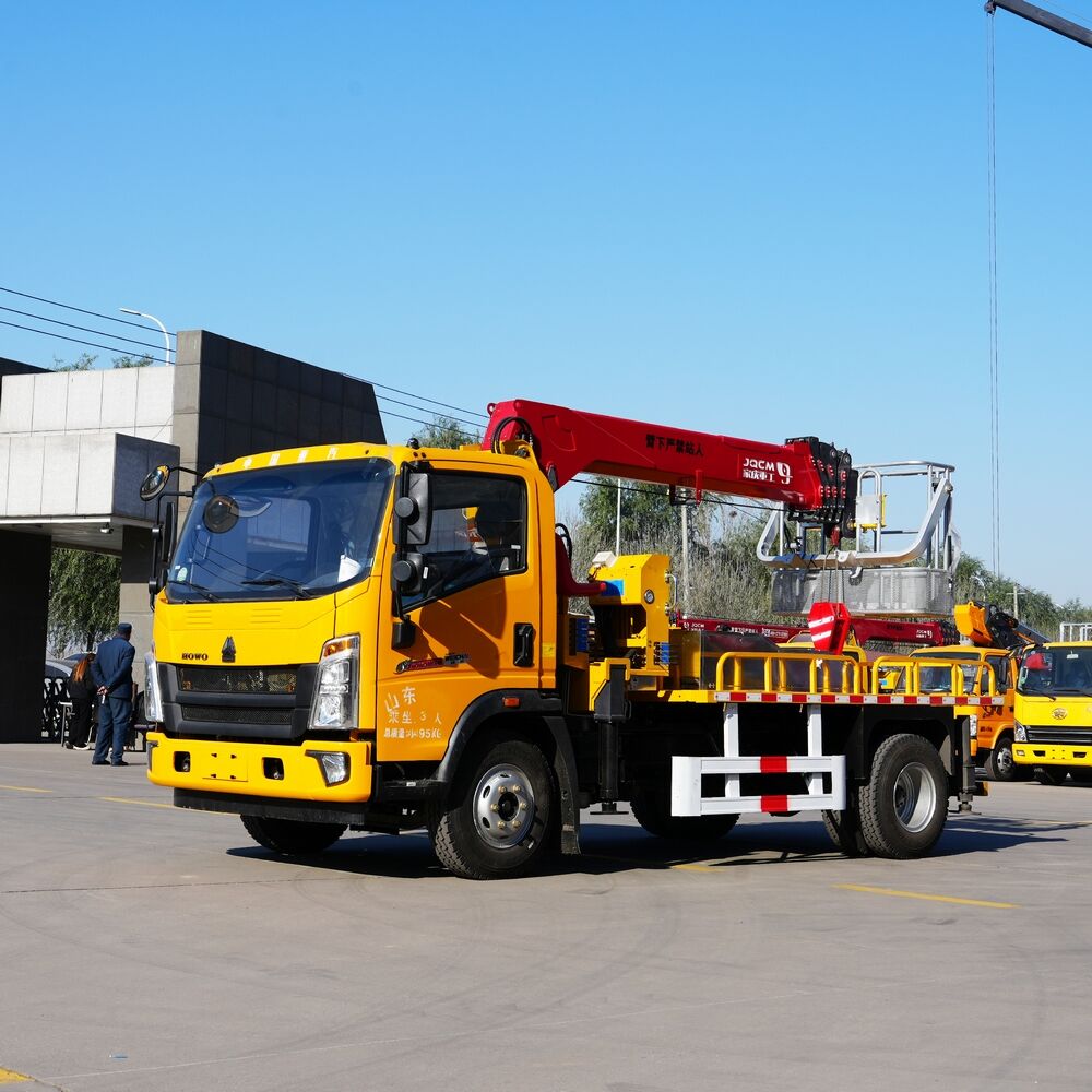 8 ton sinotruk howo boom truck with ladder and hanging baslet-22