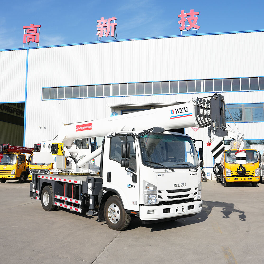 8Ton ISUZU KV600 Truck Crane with Double Hook