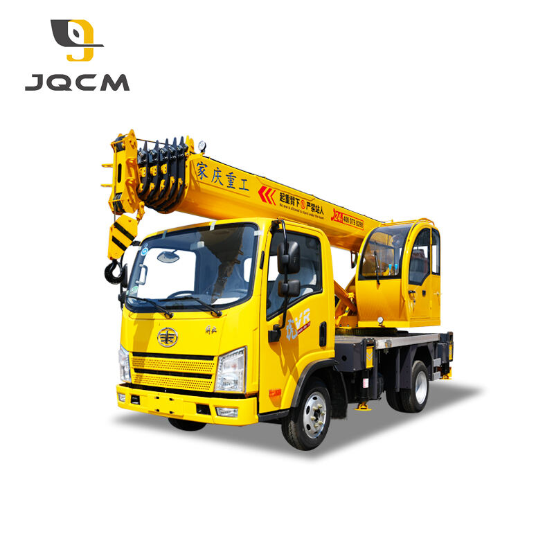 product jqcm 16 ton telescopic boom crane 30m grue de chantier dongfeng chassistruck mounted crane construction site crane-1