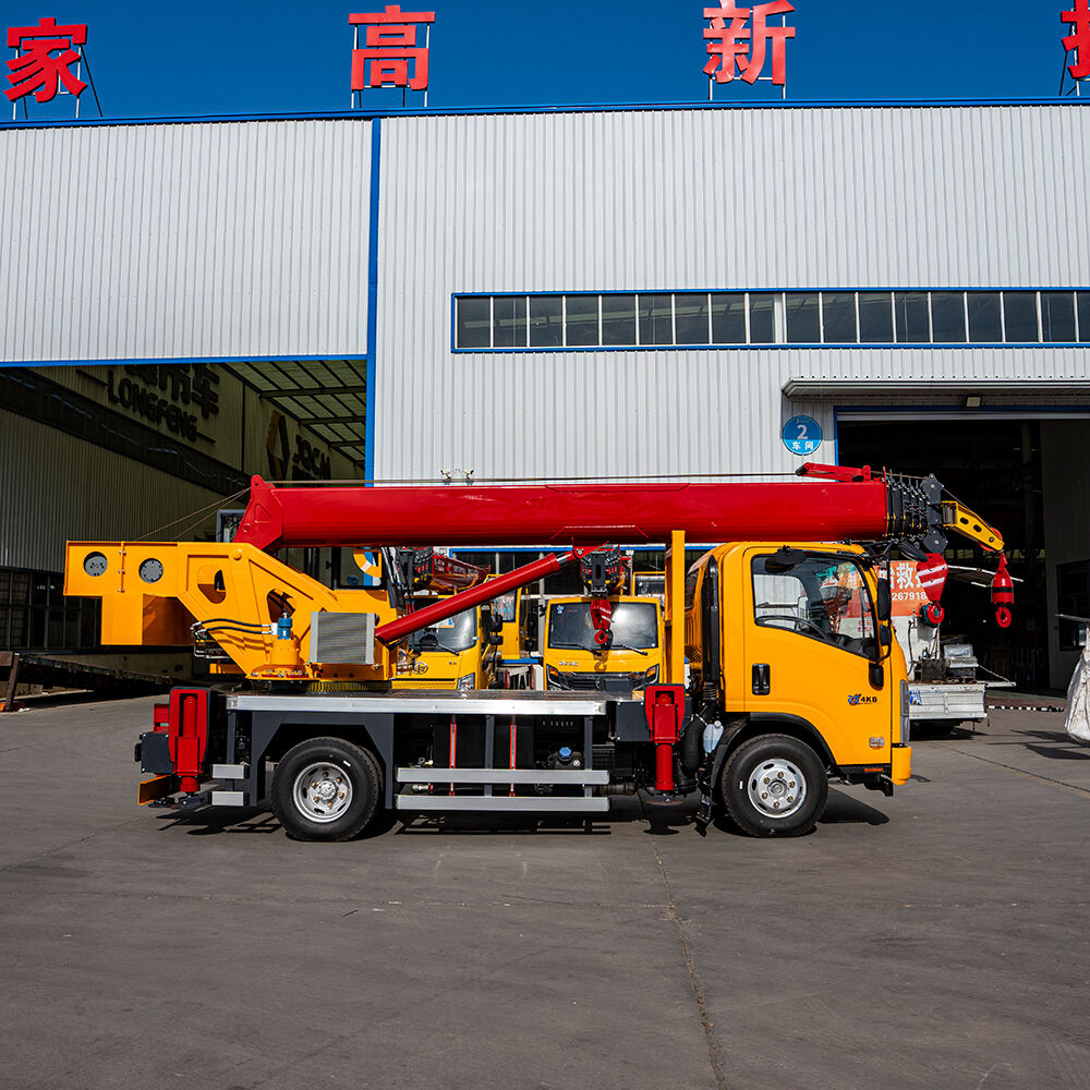 5Ton ISUZU KV600 Truck Crane with Double Hook