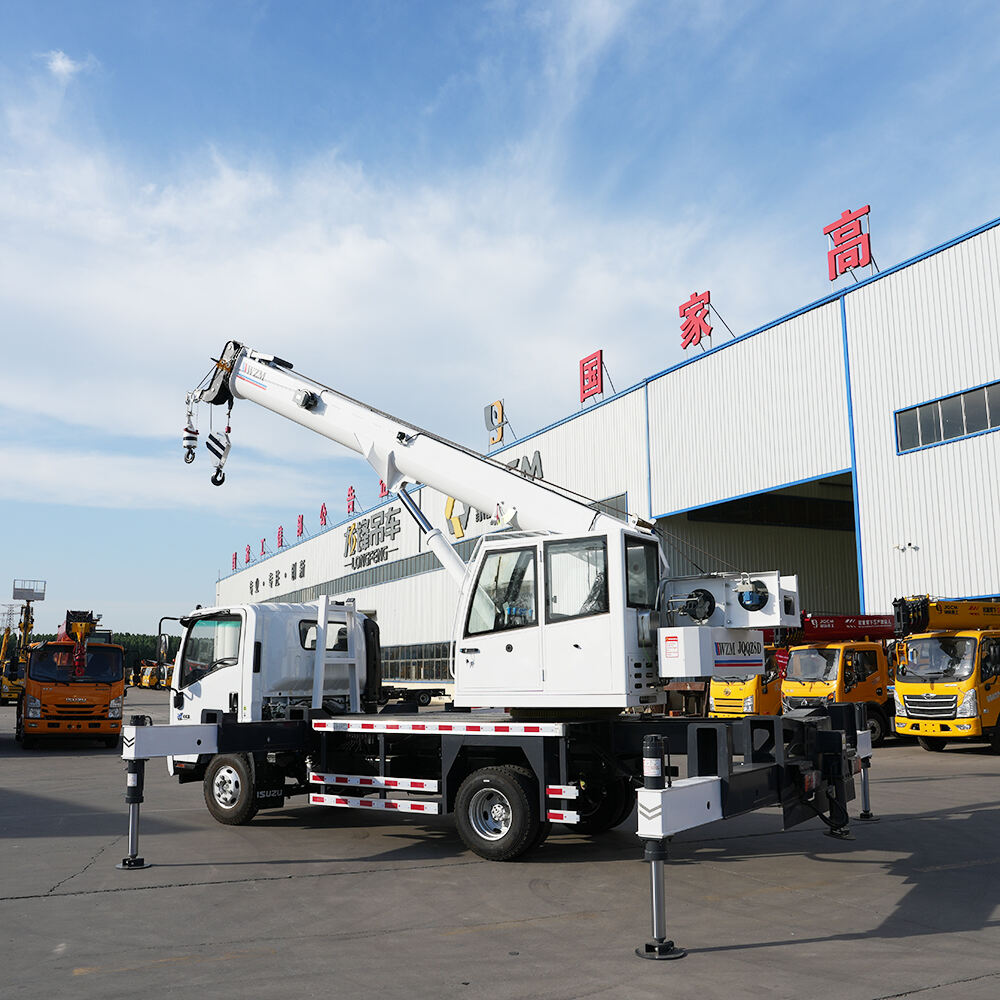 8Ton ISUZU KV600 Truck Crane with Double Hook