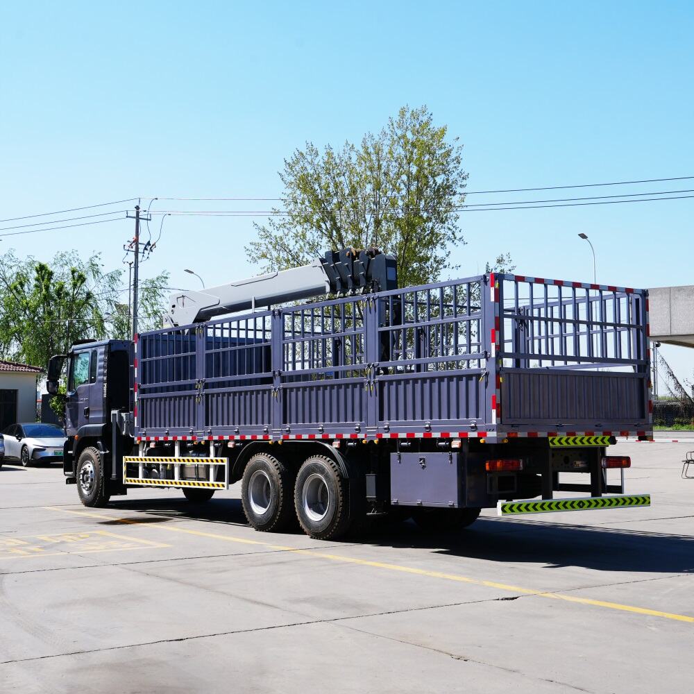 12Ton HOWO 6X4 Truck Mounted Crane with Cargo Box
