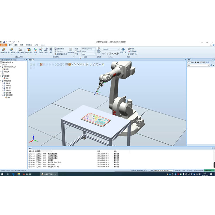 Industrial robots offline programming simulation platform