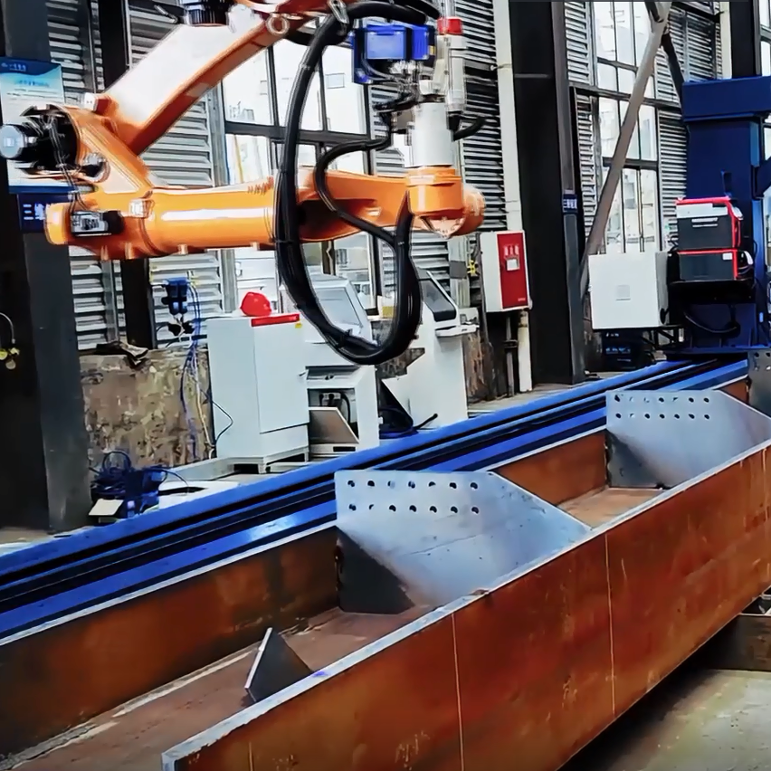 Soudage de poutre en I en structure métallique