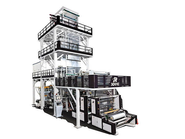 Three to Seven Layers Co-Extrusion Traction Rotary Film Blowing Machine