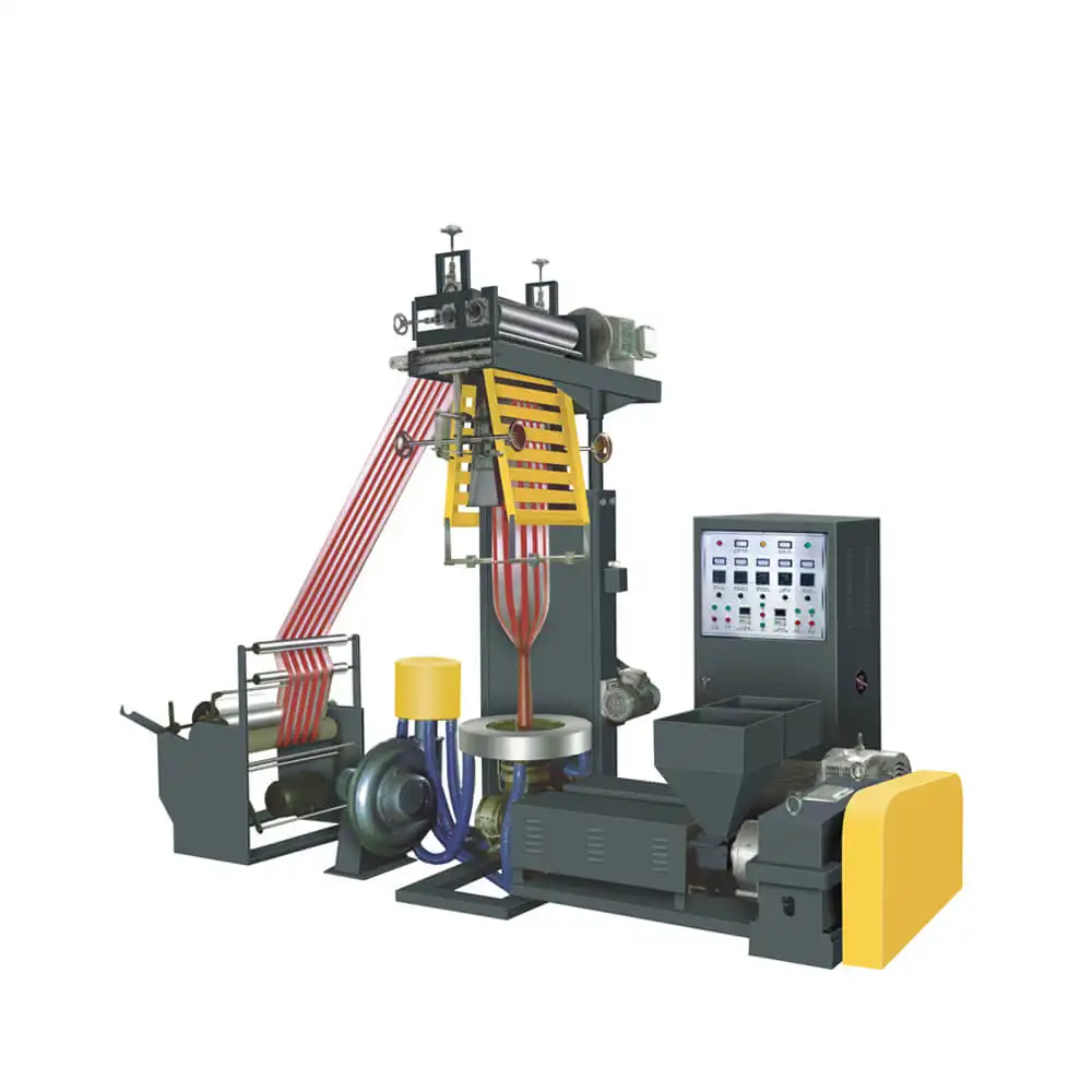 PE plastik plyonka ishlab chiqarish uchun yuqori samarali ikki rangli plyonka pishirish mashinasi