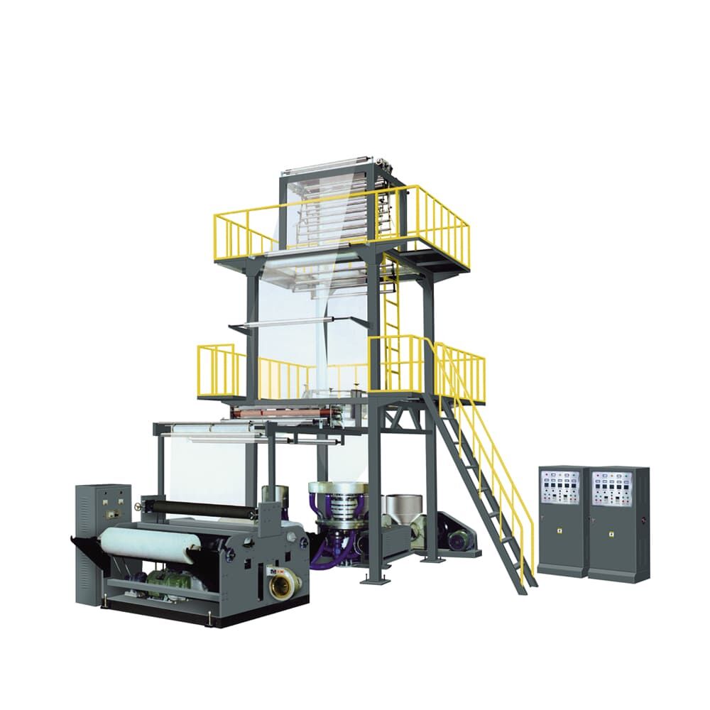 Double Layers Co-Extrusion Rotary Die-Head Film Blowing Machine Set