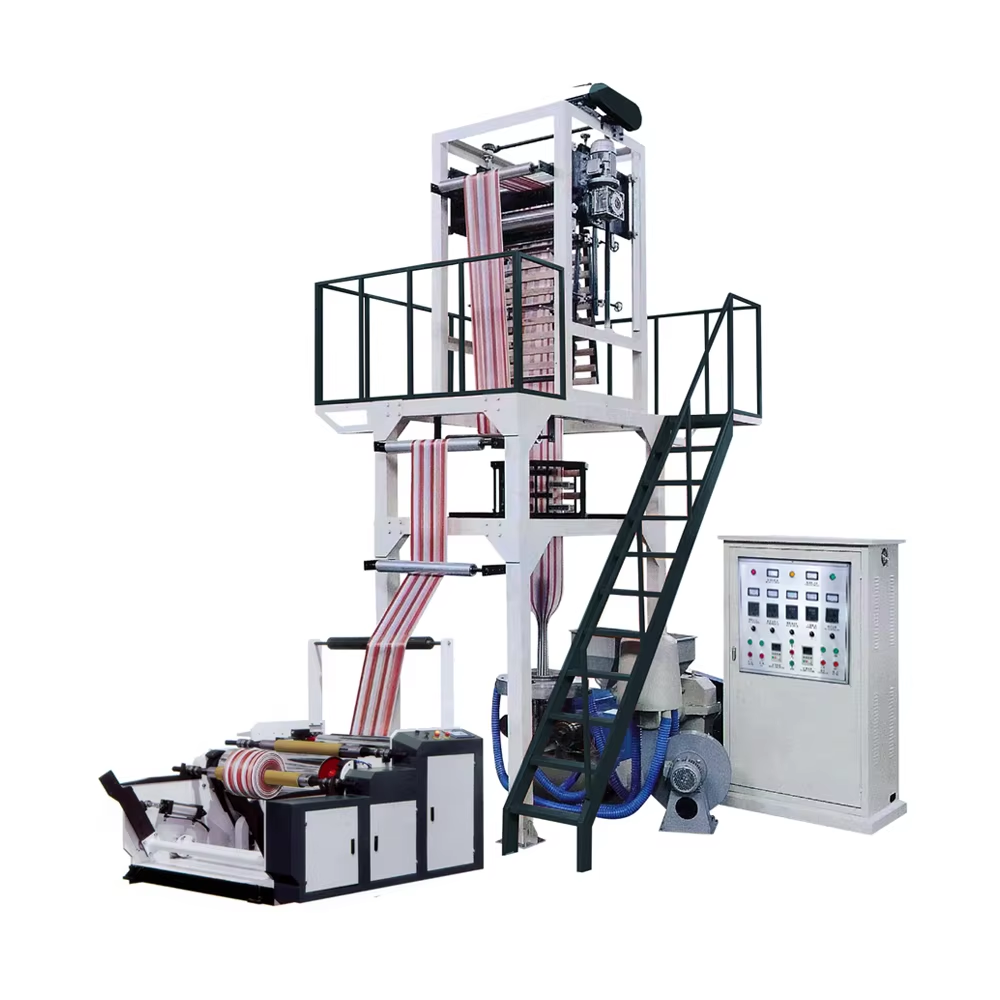 Extrudeuse soufflante à co-extrusion tri-couches pour l'emballage flexible