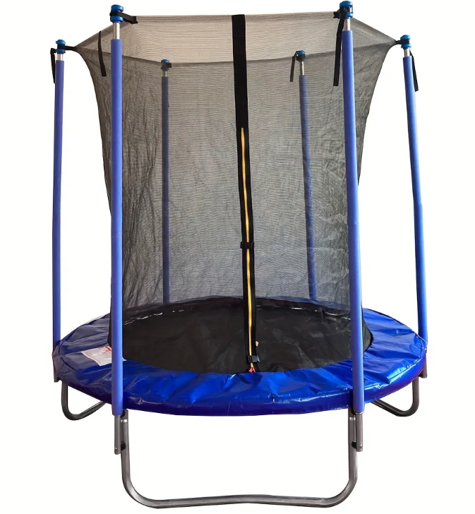 What makes outdoor trampolines safe for commercial use?