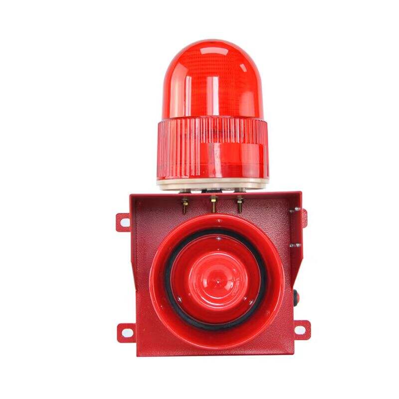 Alarm Krane Luar Ruangan Forklift Krane Tahan Air IP67 25W 120dB Lampu Strobe Industri Suara dan Lampu Alarm Sistem Alarm Visual