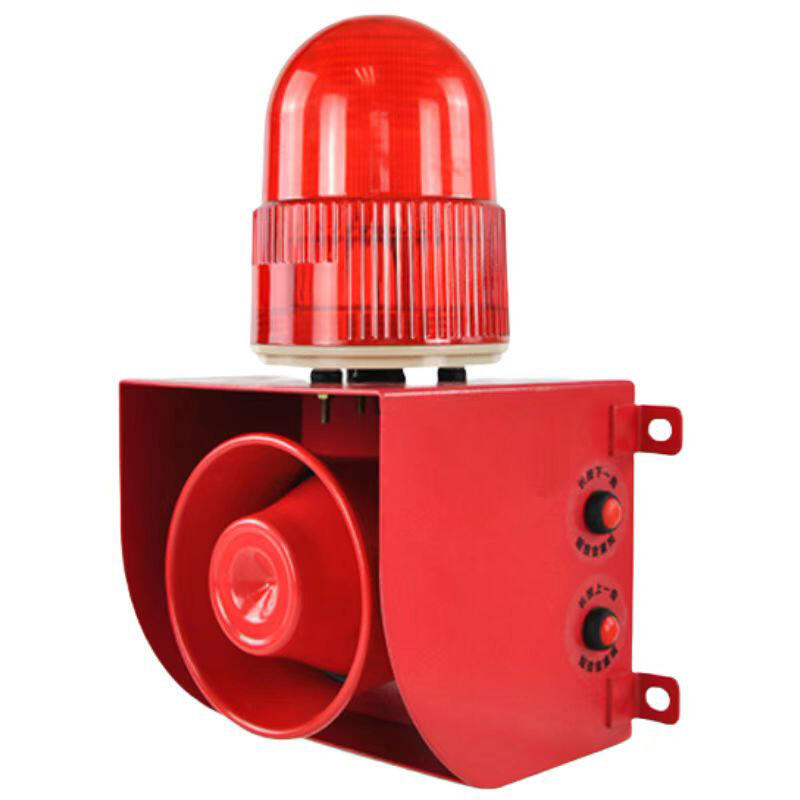 Waterproof IP67 120DB 25W Multi functional industrial sound and light forklift crane voice alarm Visual Alarm System 