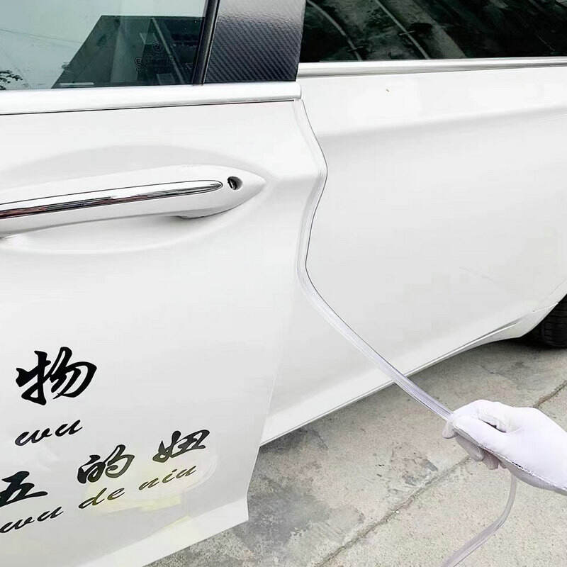 Strop de sigiliere în formă de U din polimer transparent, bandă anti-coloziune, anti-dezslizare, impermeabil, autoadesiv, bandă pentru margini de ușă, protector pentru colțuri de sticlă