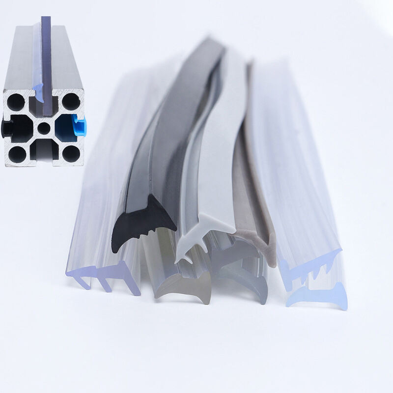 Nestandardna prilagojena žlebčasta 6/8/10 pas rubežnega stripa iz gume, aluminijevi robni zaklepni strip PVC guma za zaklep, zaklepanje kartičnega stripa, steklena vrata in okenska mehka vgradnja stripa