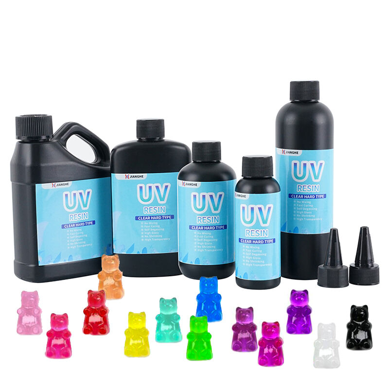 Clear UV Resin Art Materials Set for Beginners