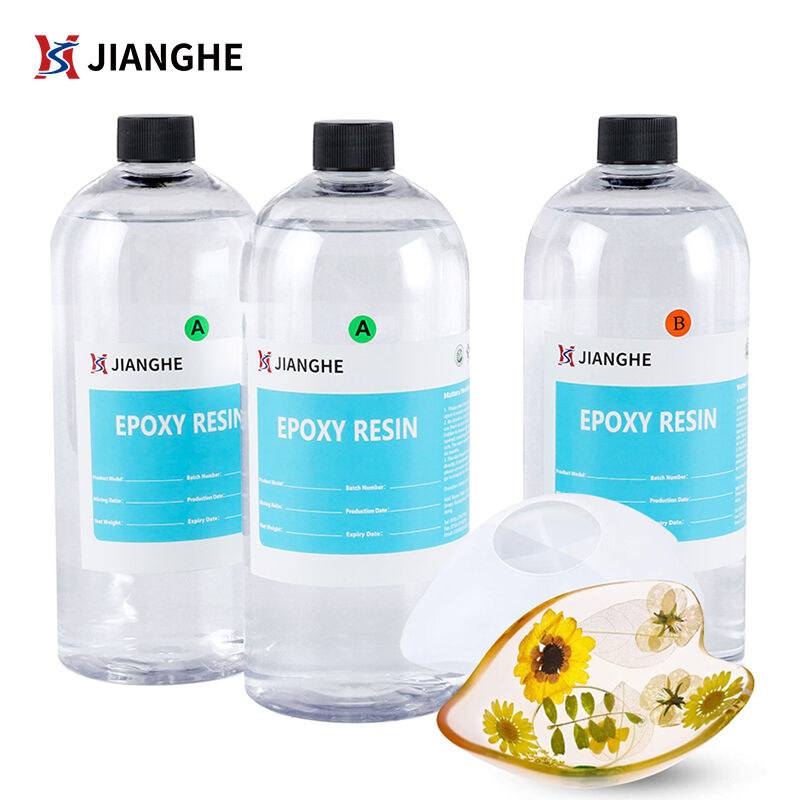 2:1 Ratio Crystal Clear Epoxy Resin And Hardener for Crafts