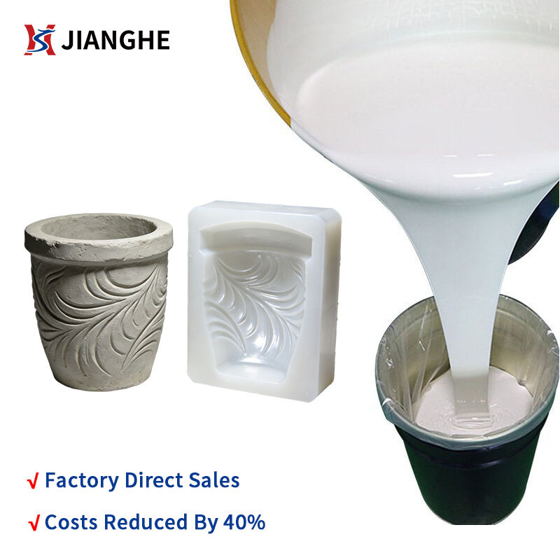 Tin Cured Liquid Silicone Rubber for Flowerpot Concrete Molds