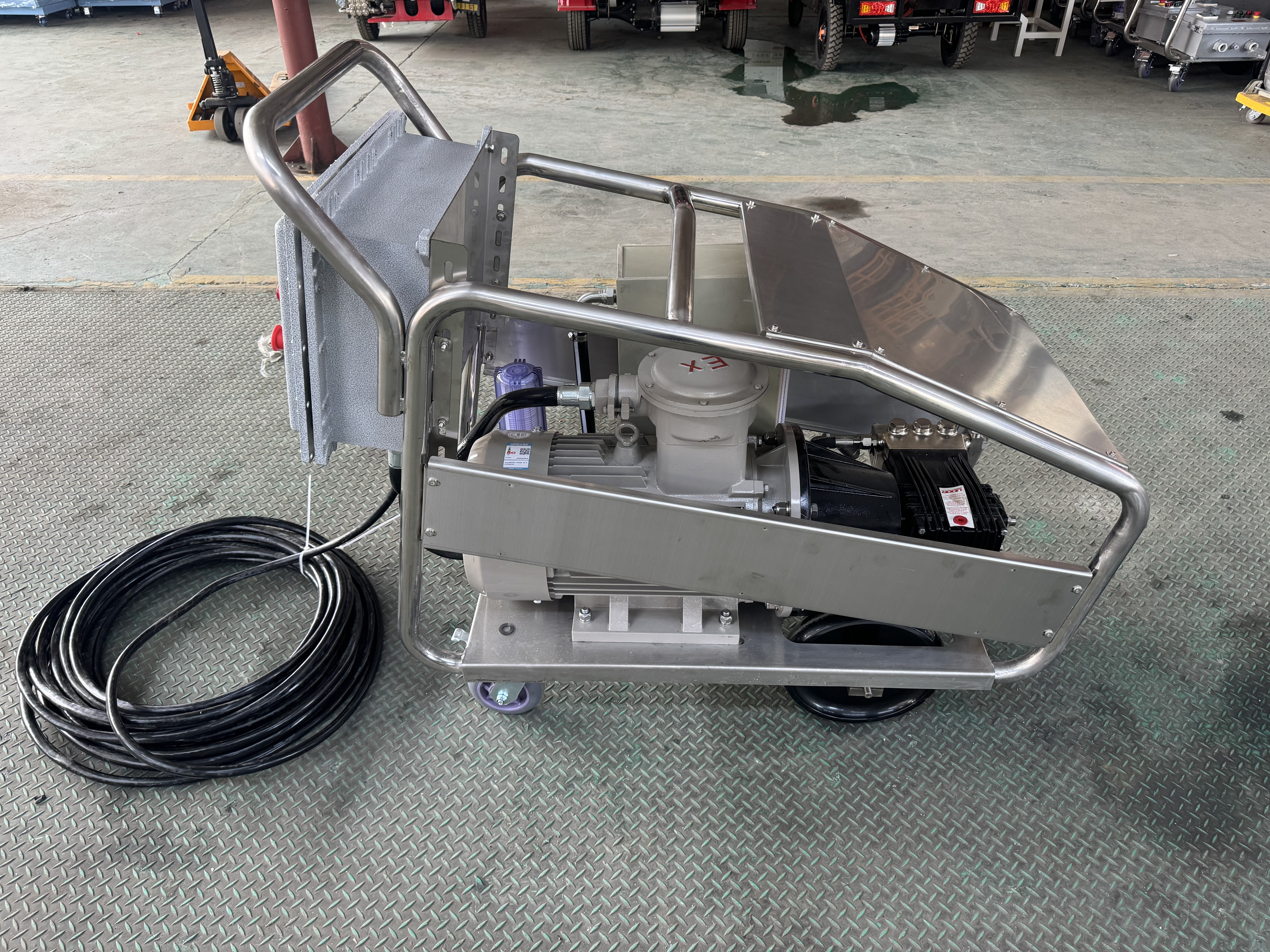 Versatile machine suitable for various surfaces and applications