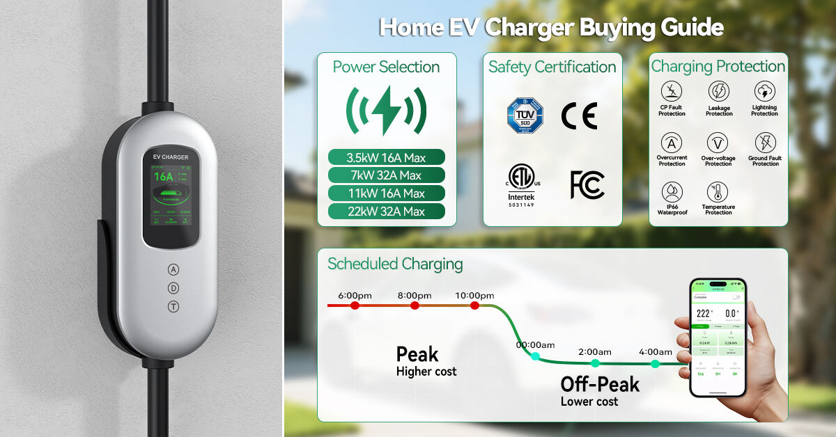 How to choose an ev charger suitable for home use?