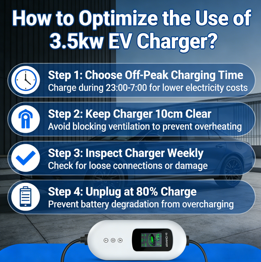 จะเพิ่มประสิทธิภาพการใช้งานที่ชาร์จ EV ขนาด 3.5 กิโลวัตต์ได้อย่างไร?
