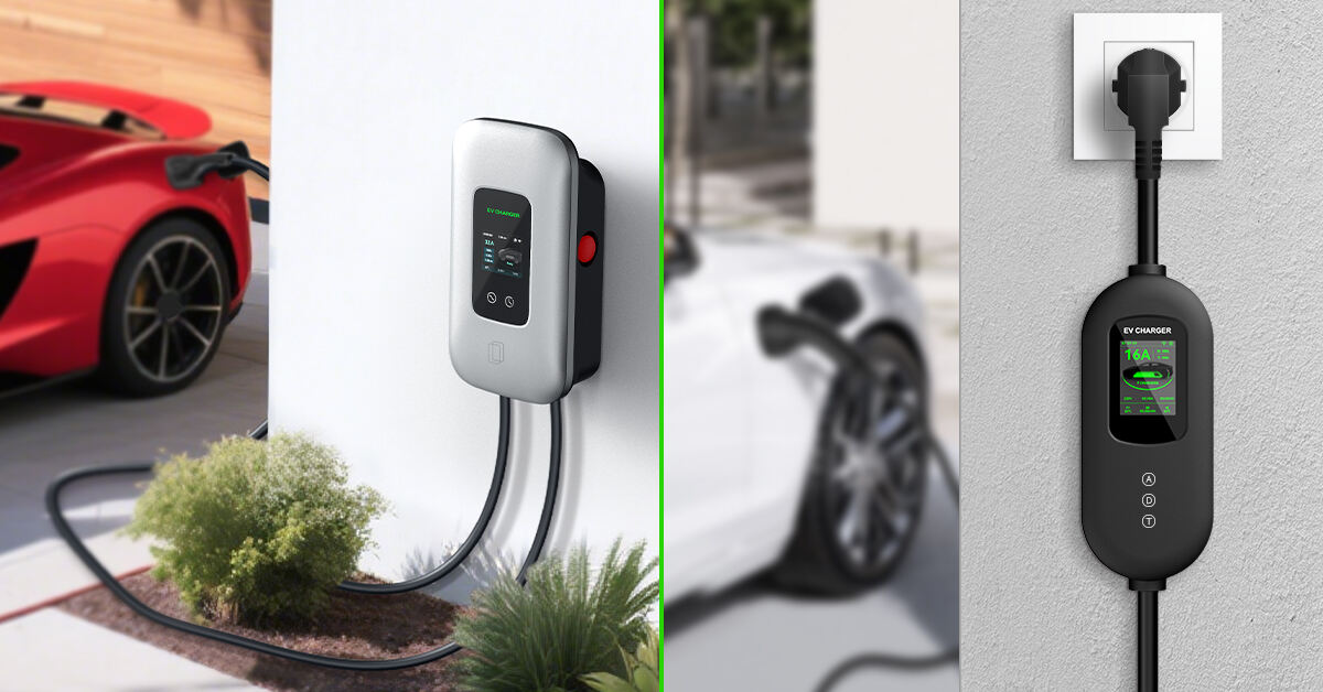 ¿En qué se diferencia el cargador portátil para vehículos eléctricos de un cargador fijo para vehículos eléctricos?