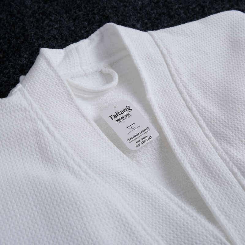 1200 g luxe wafel-terry dubbele laag kimono badjas, groothandel hotelbeddengoed en spasupplies