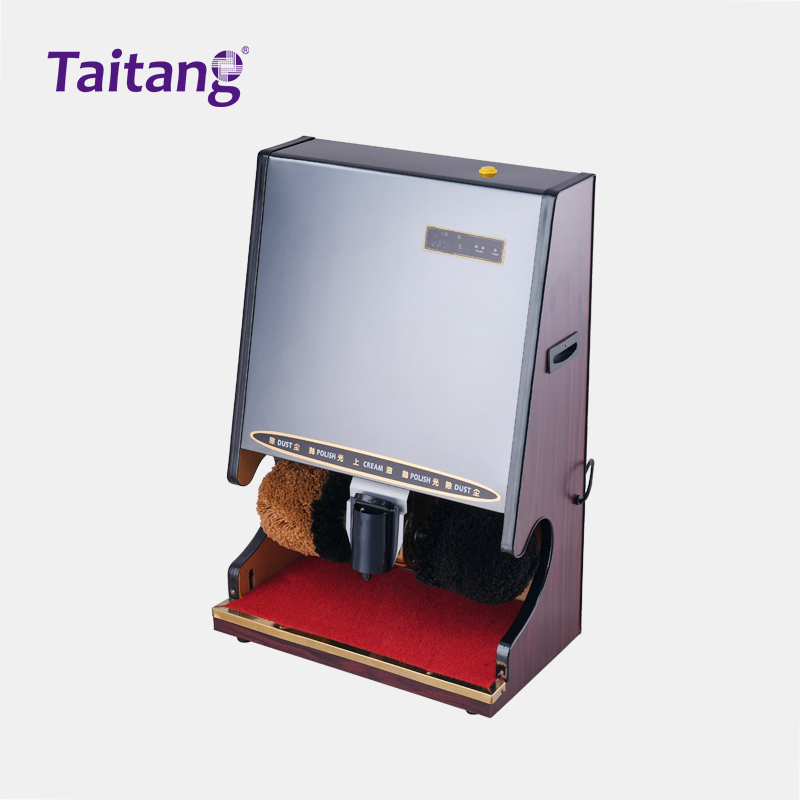 Hotel Automatic Shoe Shine Machine with Dusting/Oiling/Polishing