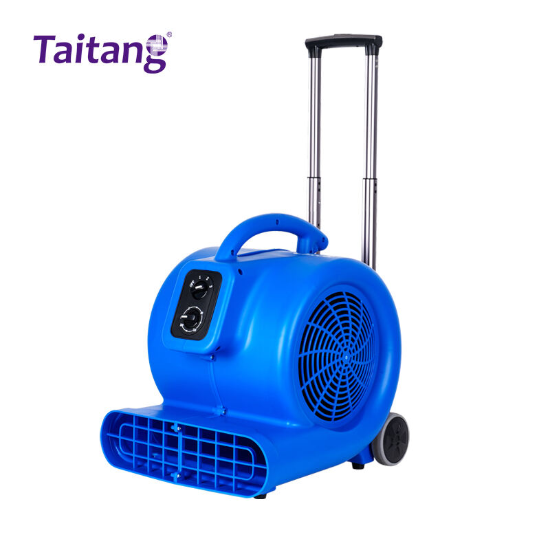 Hotel Public Area Supplies Floor Drying Fan With pull rod