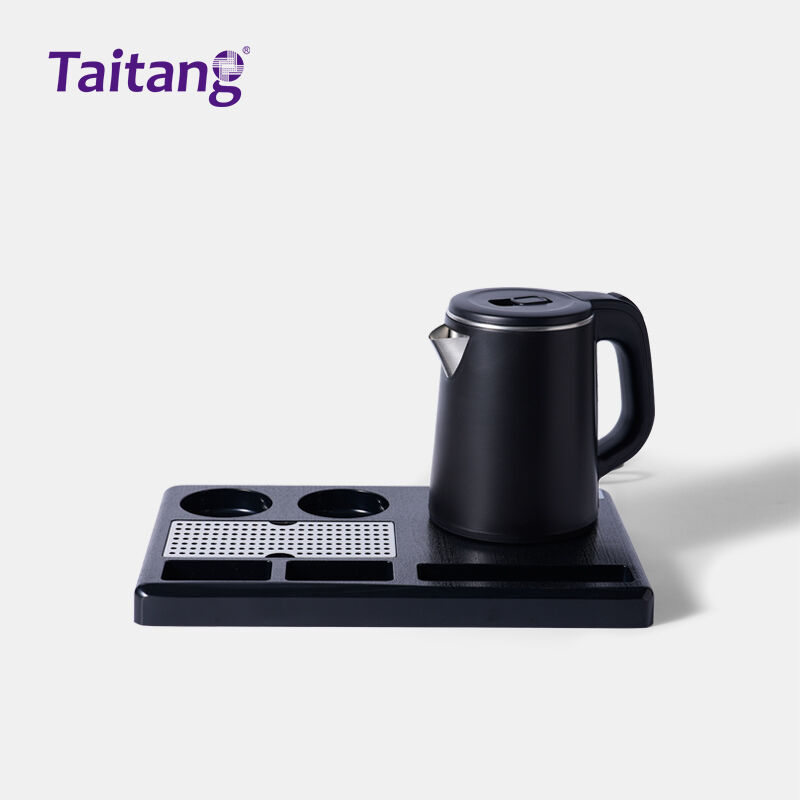 Plateau premium pour bouilloire électrique d'hôtel – Solution d'accueil hospitalière économique en espace