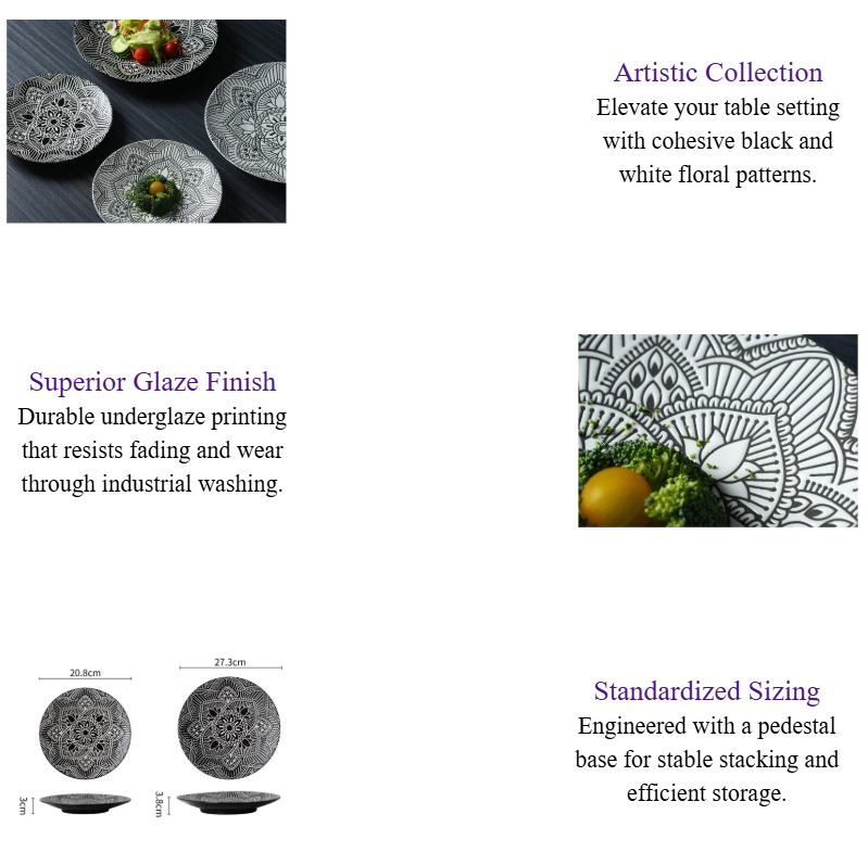 Sunflower Porcelain Dinnerware Collections Intricate Patterned Restaurant Chinaware for Fine Dining.png