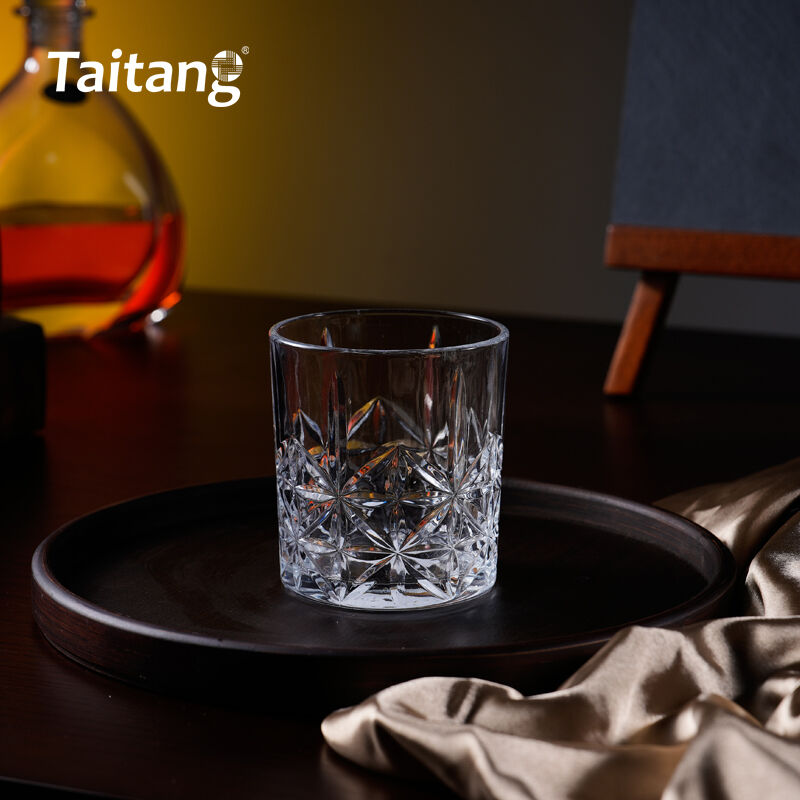 340ml Diamond-Cut Whiskey Glass Wholesale Rocks Glasses Hotel Bar & Catering Supplies
