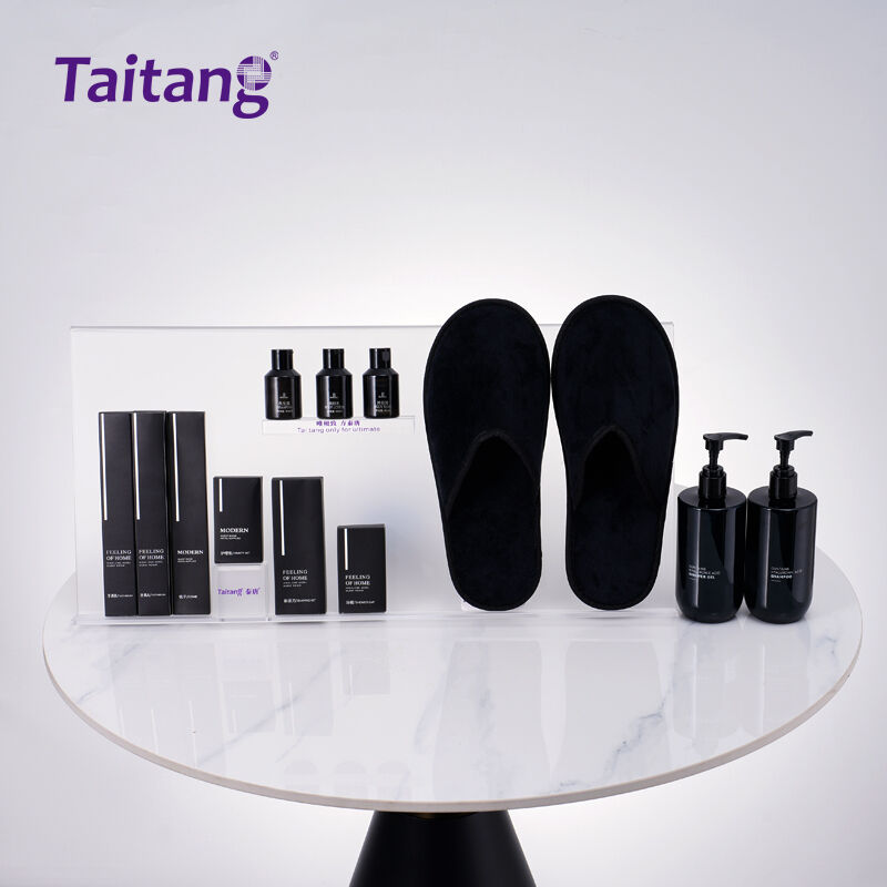 Taitang Modern Black Series Premium Eco-Friendly Hotel Amenities Kit