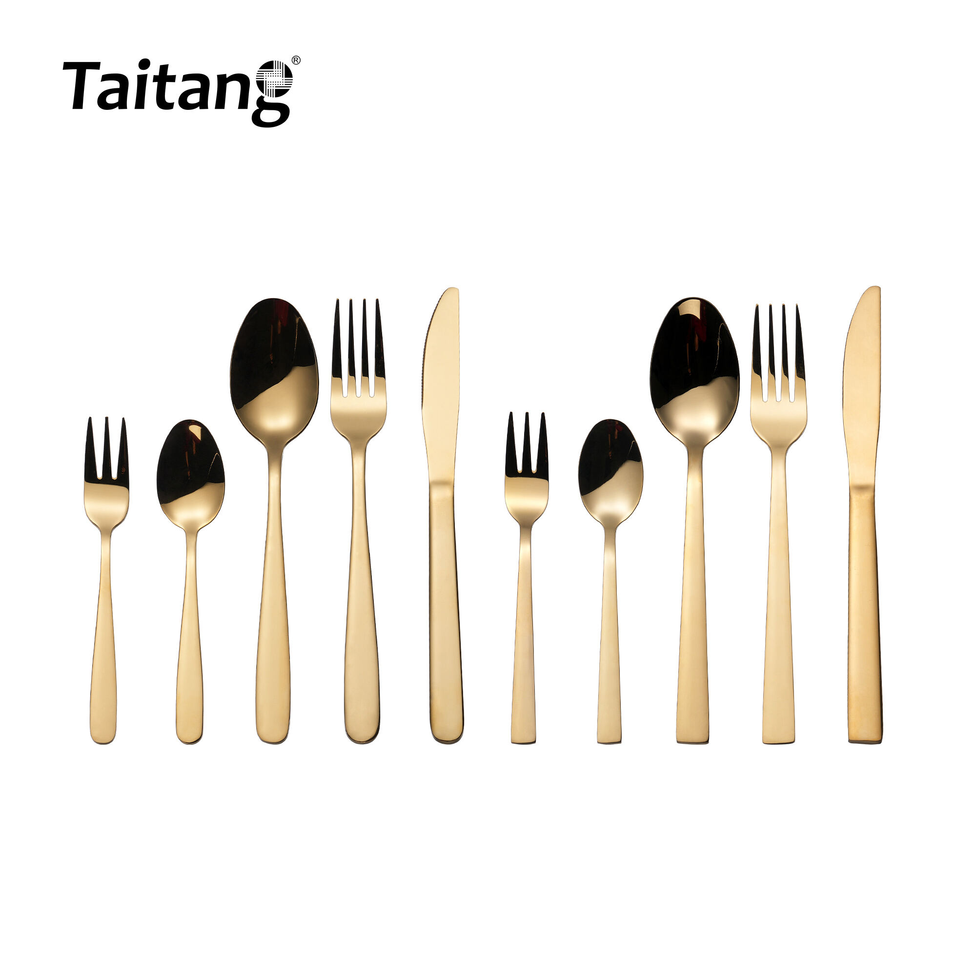 Luxury Gold Restaurant Cutlery Set Premium Stainless Steel Flatware for 5-Star Hotel & Fine Dining Banquets