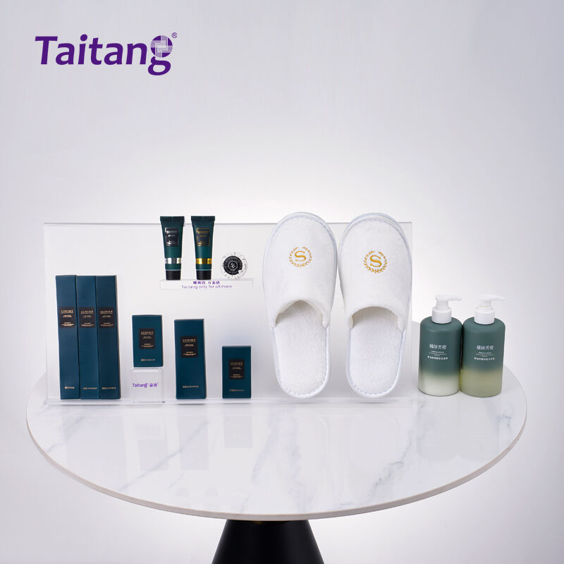 Emerald & Gold Hotel Amenities Set Premium Boutique Guest Supplies Taitang Wholesale