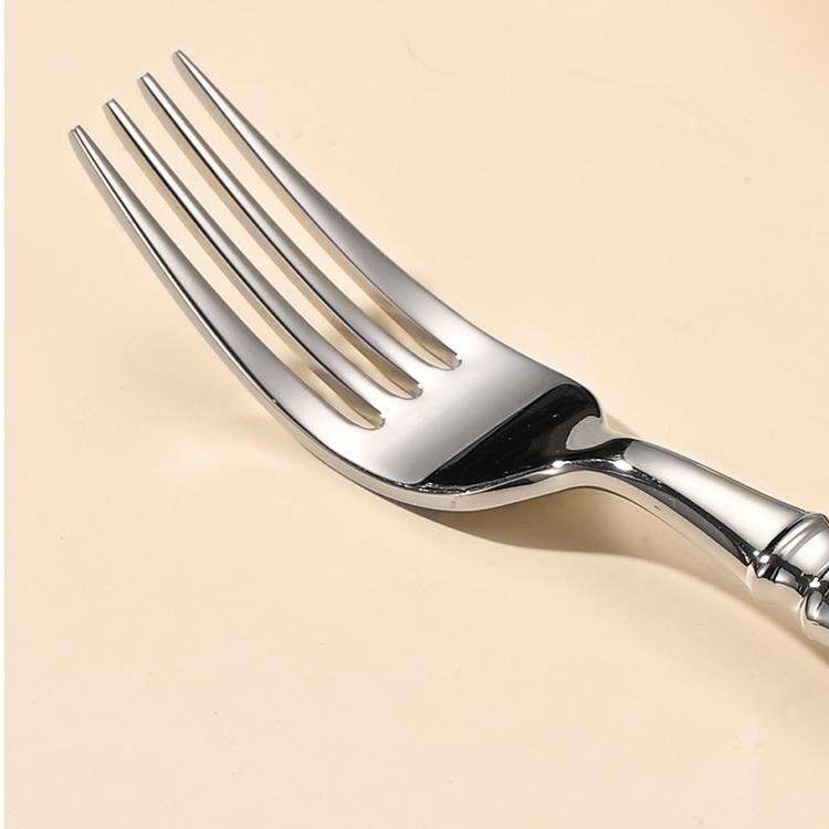 Fluted Column Stainless Steel Restaurant Cutlery Set Luxury Hotel Flatware Commercial Services Cutlery Steel