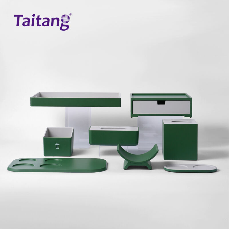 مجموعه لوازم جانبی حمام از رزین برای هتل‌ها، راه‌حل تأمین لوازم هتل و فروش عمده