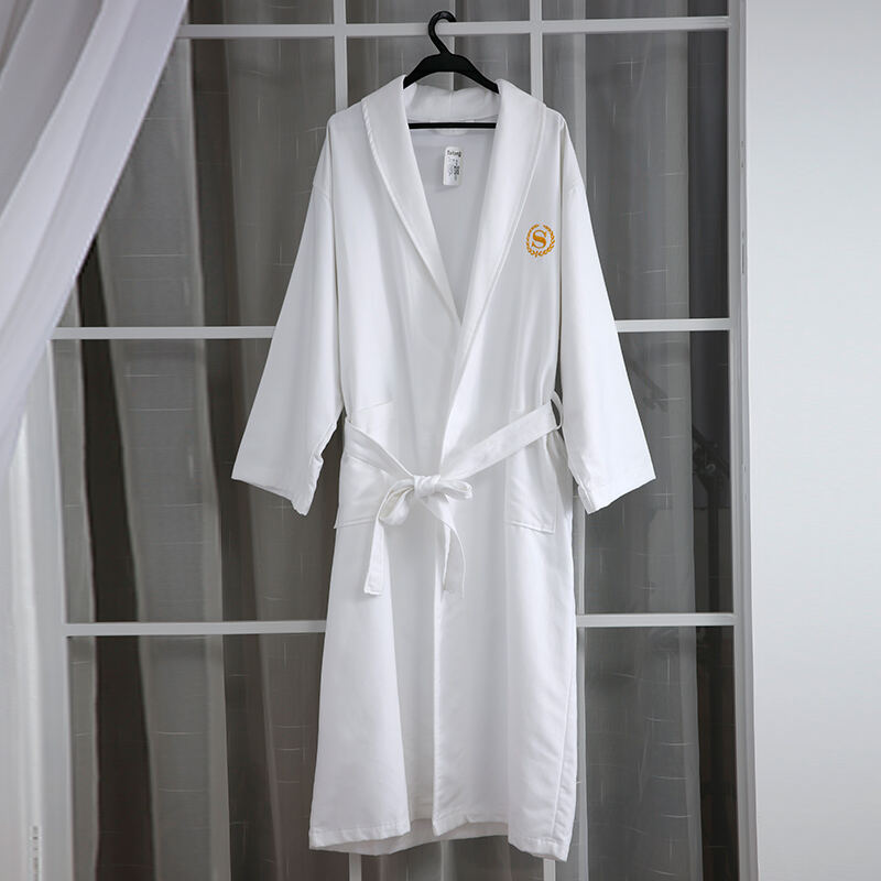 Double-Sided Fleece Shawl Collar Hotel Bathrobe Wholesale Hotel Linen & Bathroom Supplies